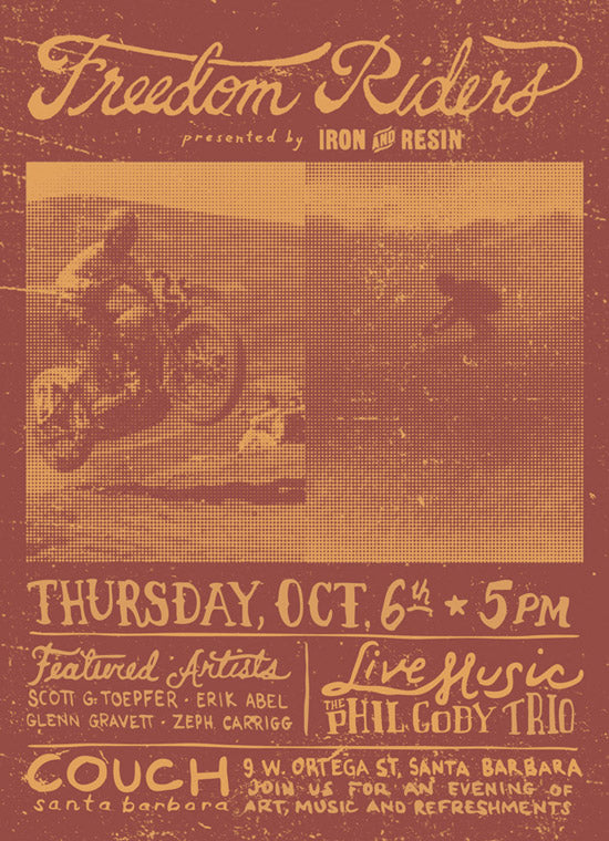 Art Show:  "Freedom Riders" Opening Oct 6th