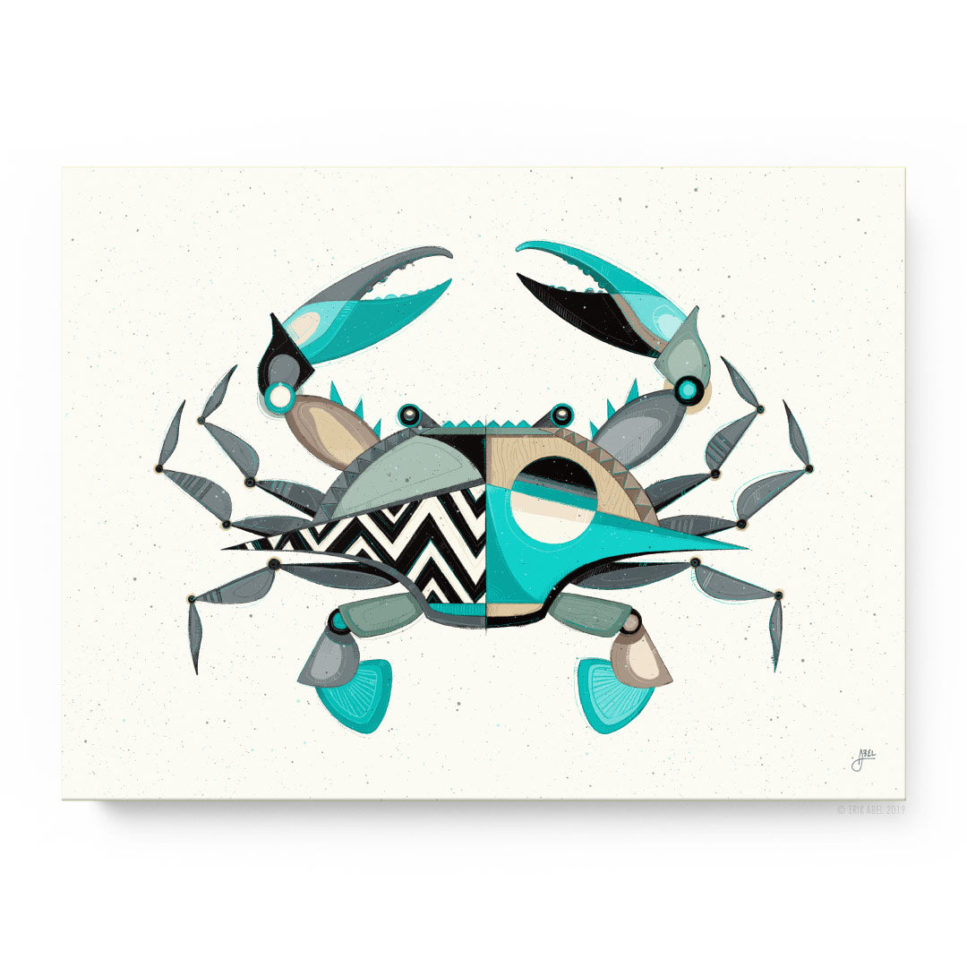 Crabby But Cute Crab Art Board Print for Sale by TheButtonCrew