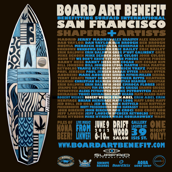 Board Art Benefit: San Francisco