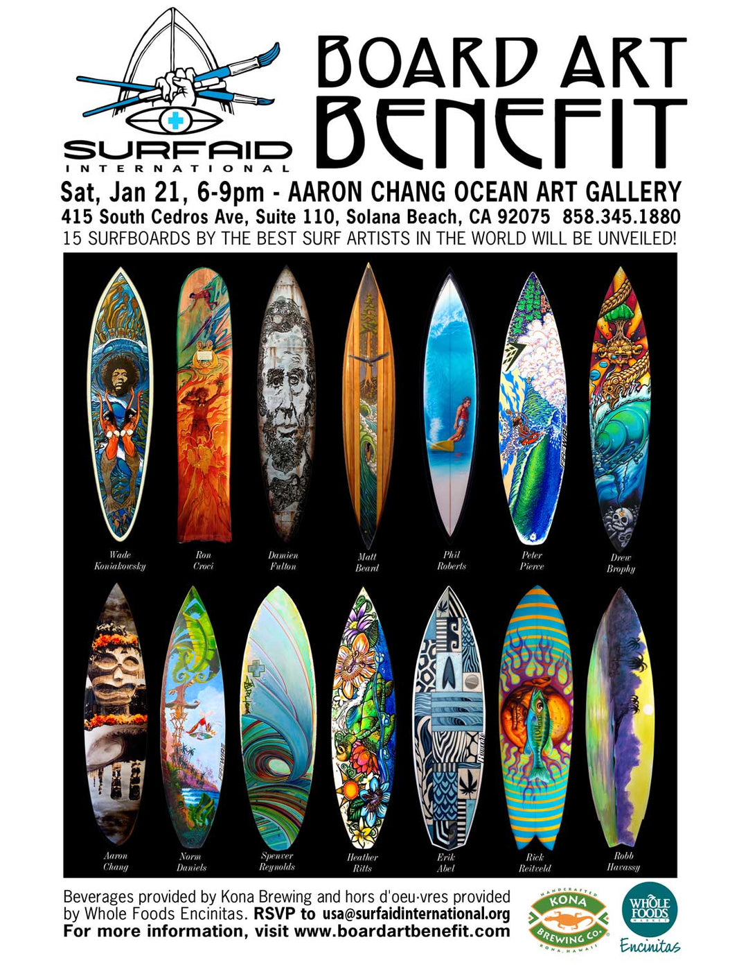 Board Art Benefit : The Unveiling : Jan 21st