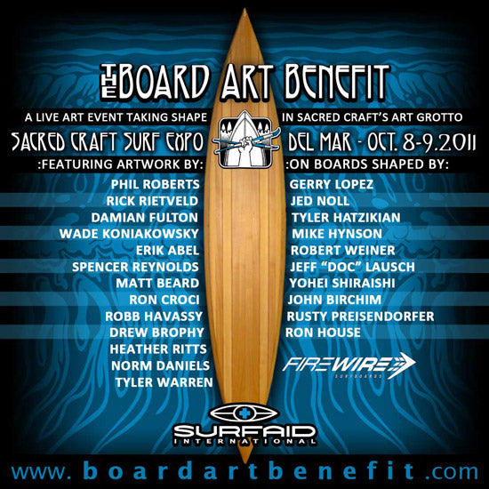 Board Art Benefit : Live Painting : Sacred Craft Expo : Oct 8-9