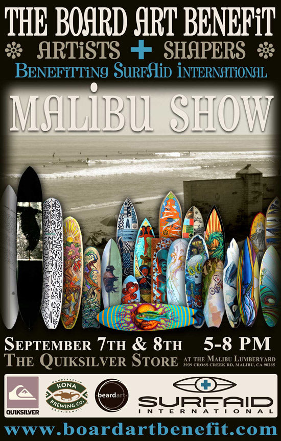 SurfAid Cup Malibu Event and Board Art Benefit