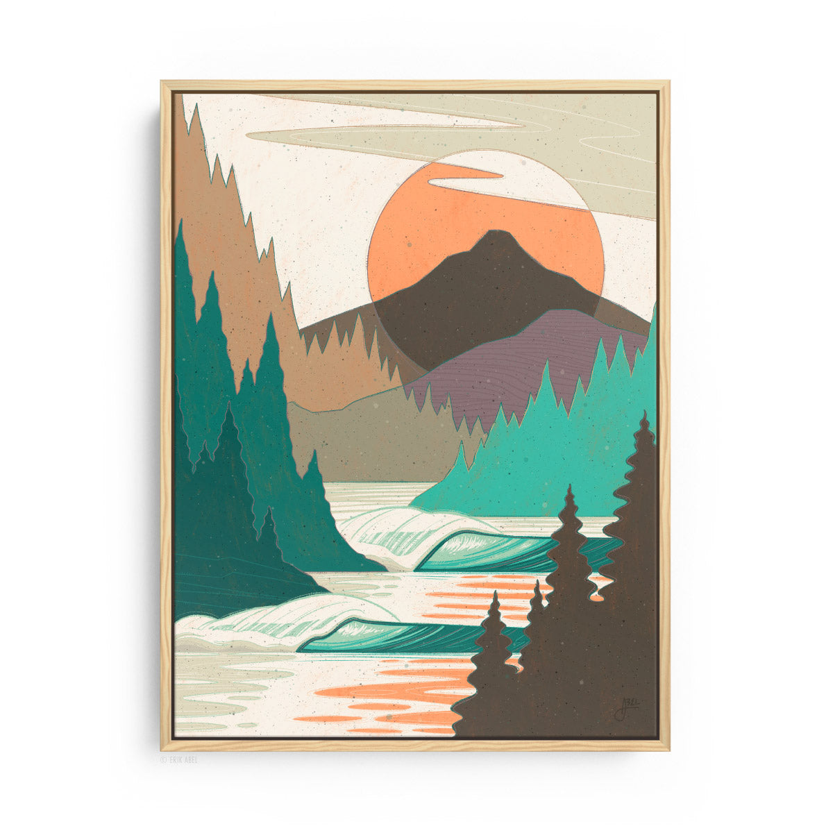 PNW Collection | Coastal Surf Art Print | Abel Arts