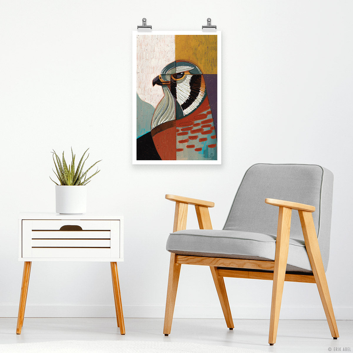 Animal Collection | Kestrel Art Print | Abel Arts