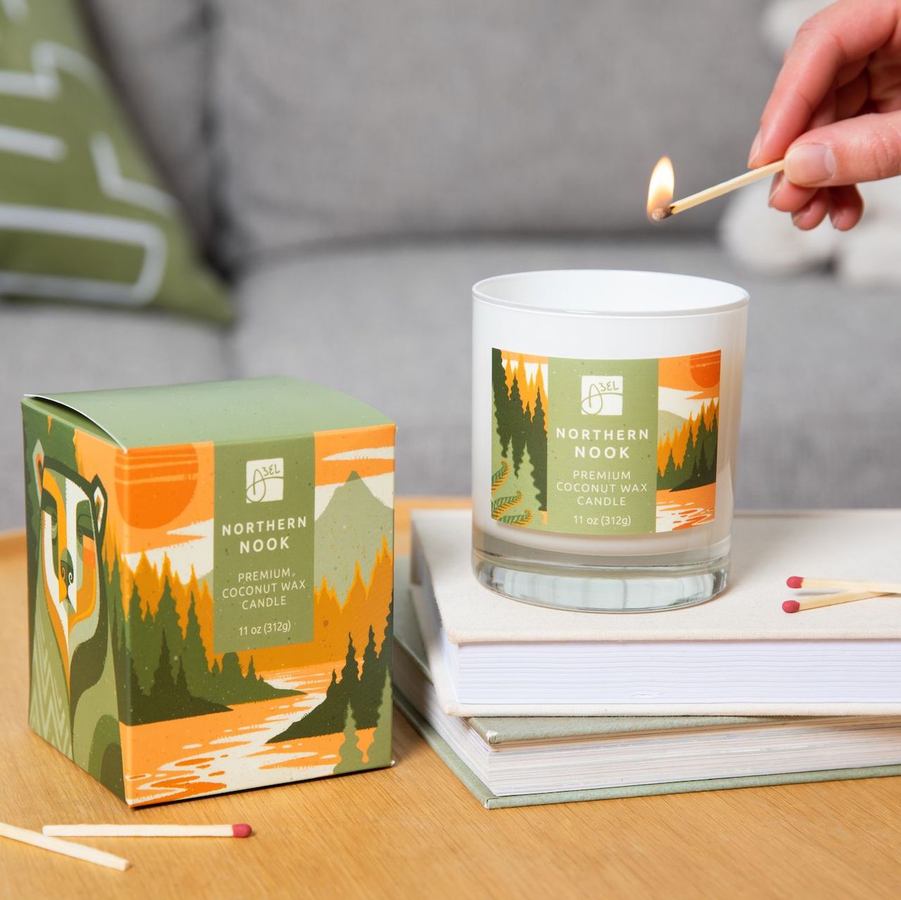 Premium Coconut Wax Candle by Artist Erik Abel | Abel Arts