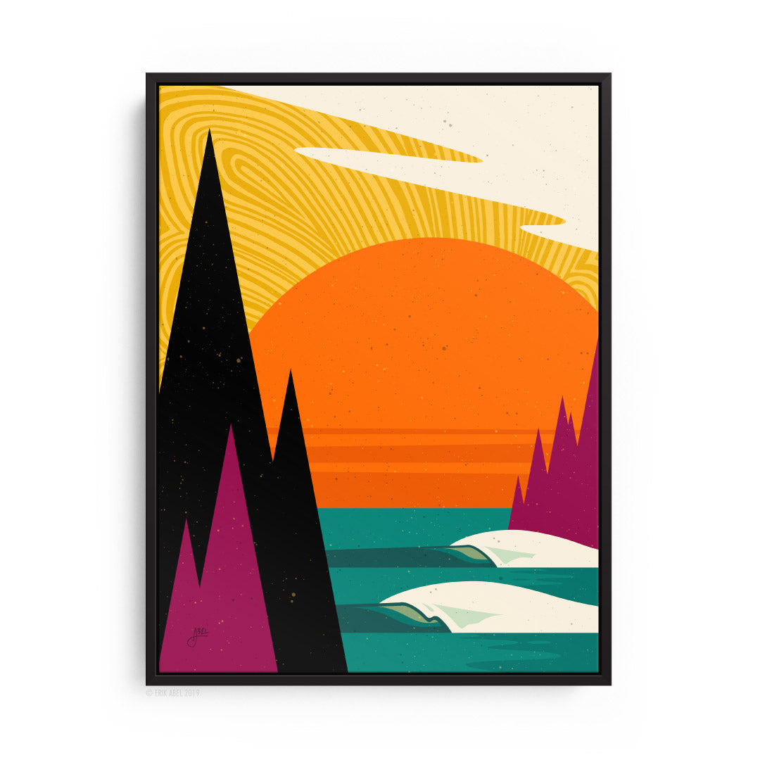 Surf Art Collection | Northern Rights Yellow Print | Abel Arts