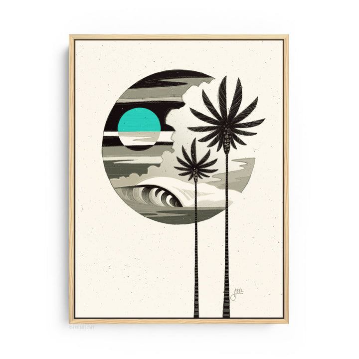 Teal Moon - Print