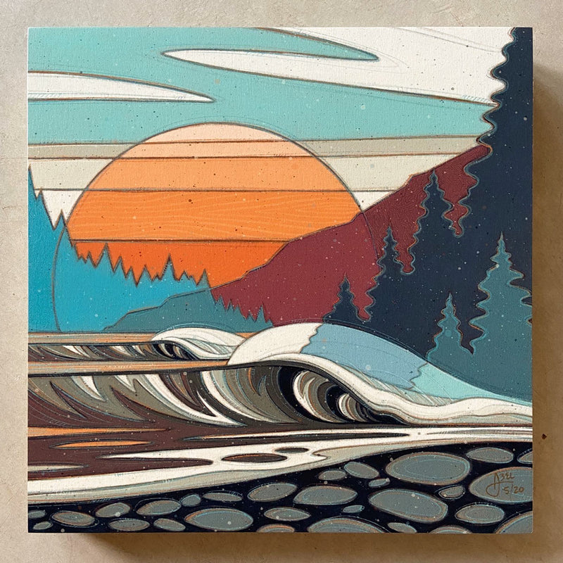 "Hazy Cove" Limited Edition Print on Wood / Artist Proof