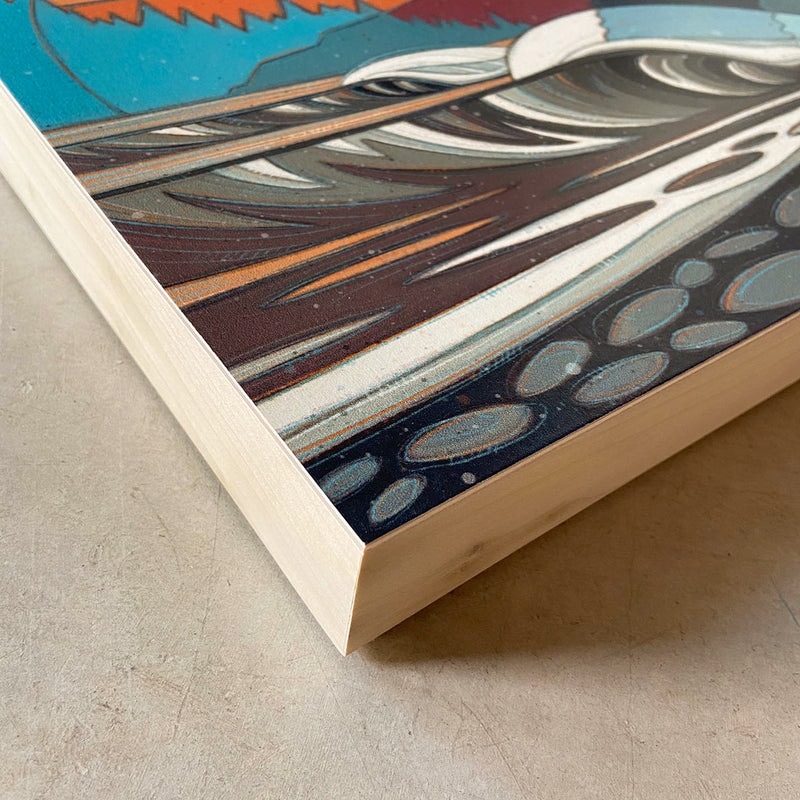 "Hazy Cove" Limited Edition Print on Wood / Artist Proof