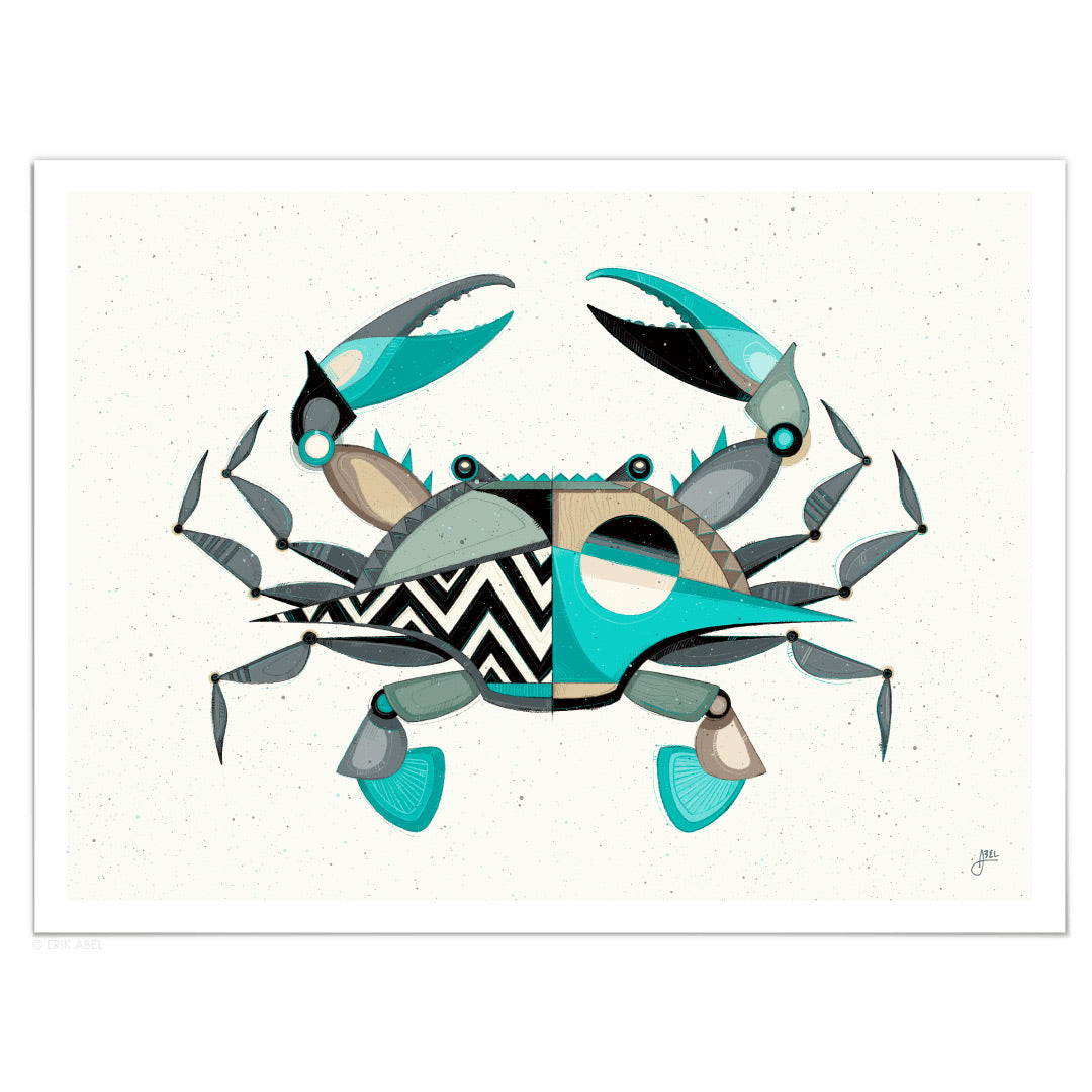Blue Crabby - Print – Abel Arts