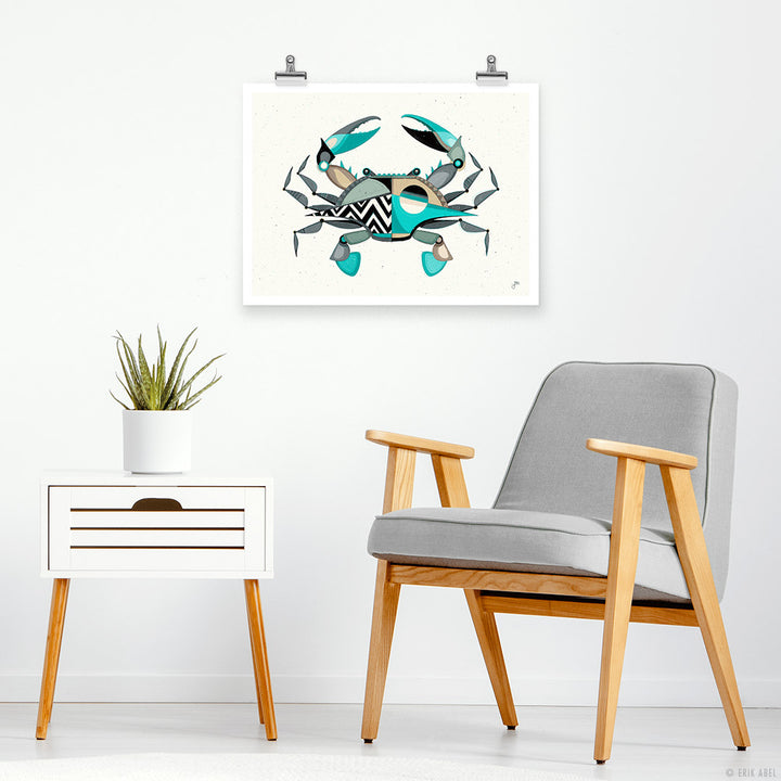 Blue Crabby - Print