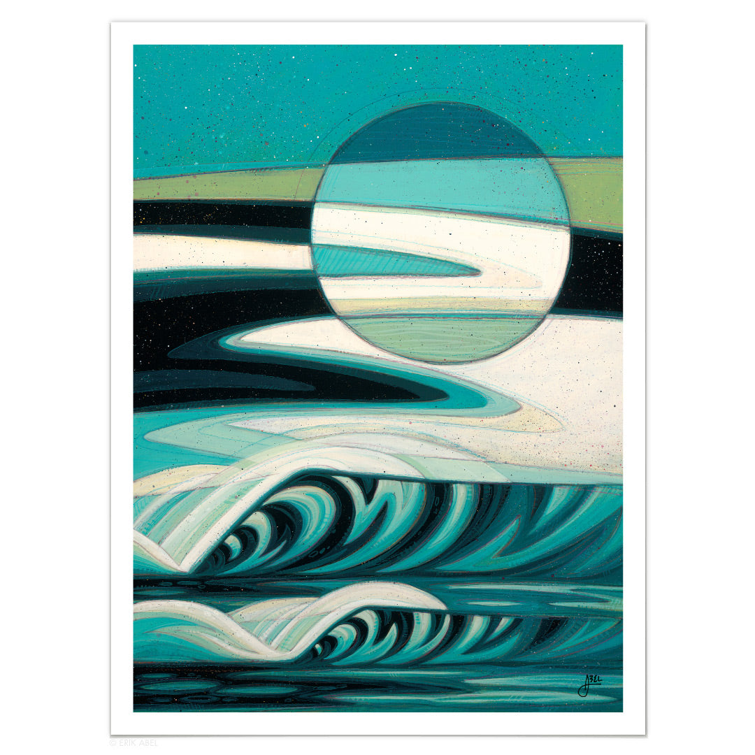 Surf Art Collection | Lunar Haze Print | Abel Arts