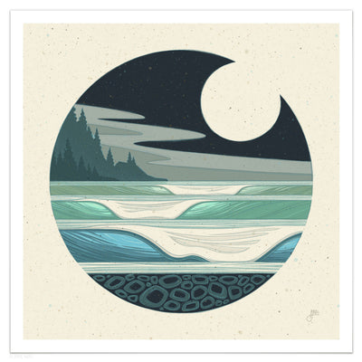 NW Moon - WHLSL Print