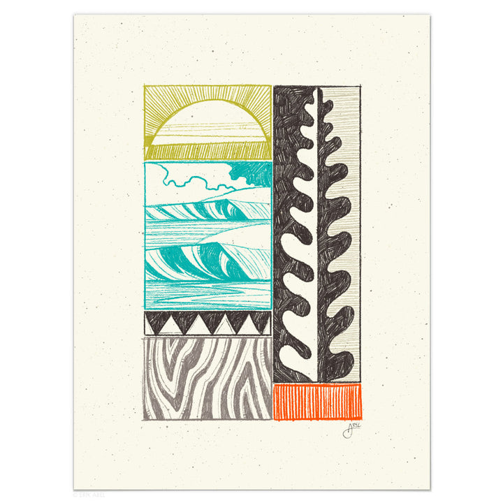 Sea Blocks 1 - WHLSL Print