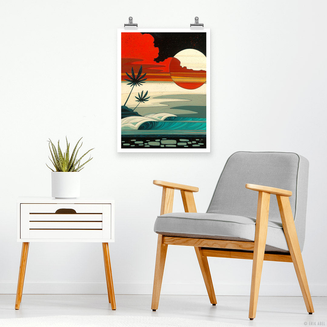 Sunset Moonrise - Print