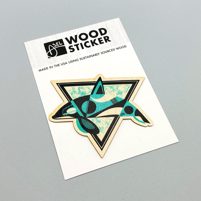 Wood Sticker: Orca