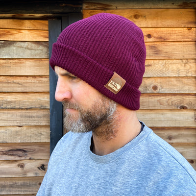 Beanie: Slouch / Maroon