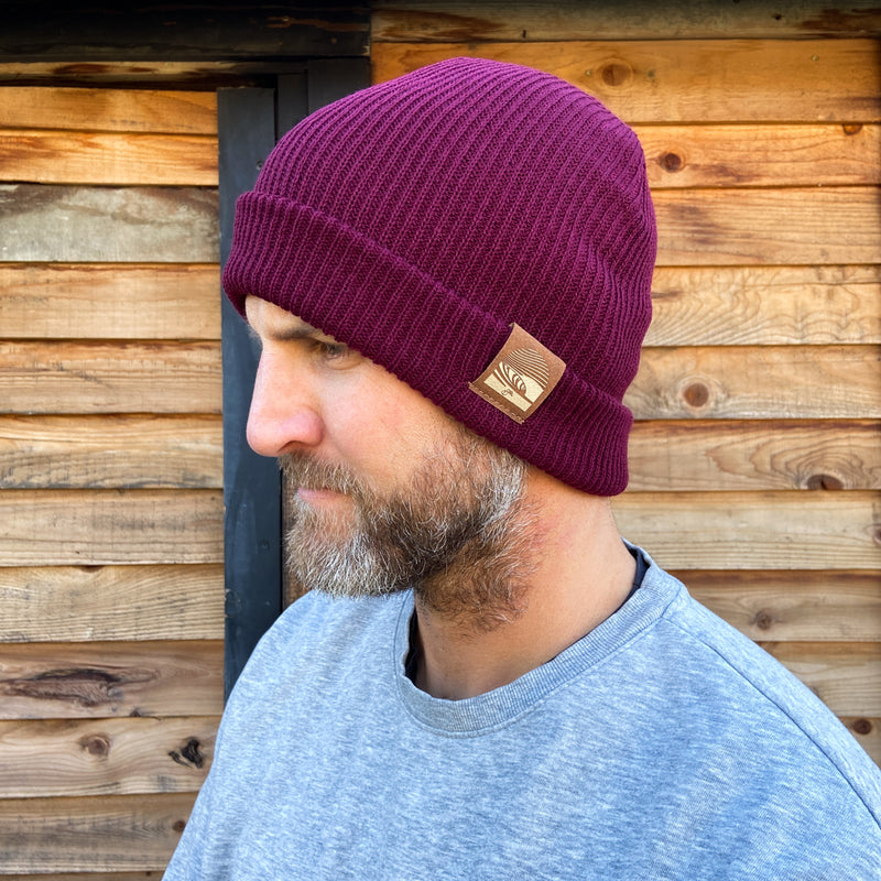 Beanie: Slouch / Maroon