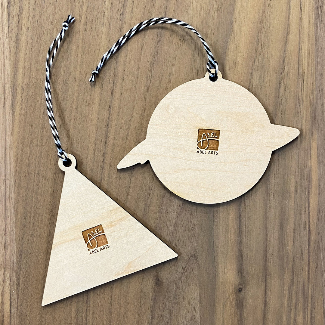 Wood Ornament - Triangle Wave
