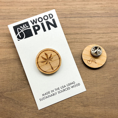 Wood Pin - Palm