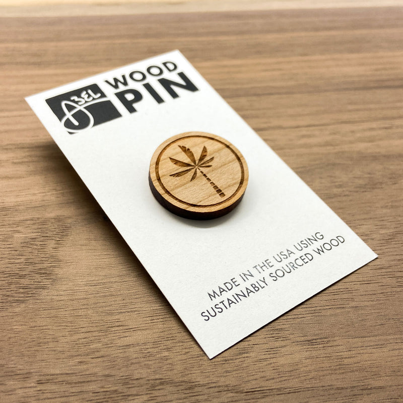 Wood Pin - Palm