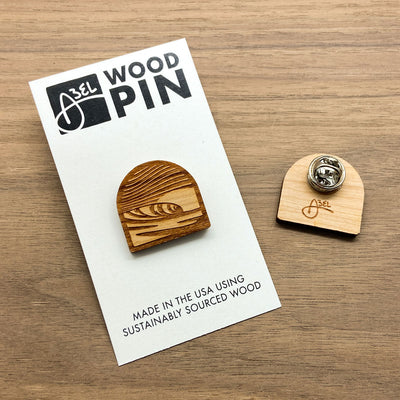 Wood Pin - Wavy