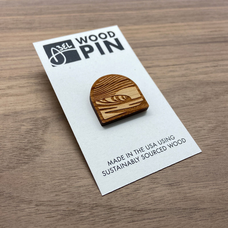 Wood Pin - Wavy