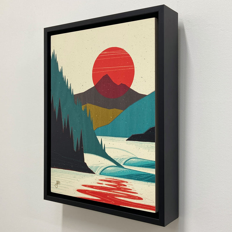 Northern Sol - Framed Wood Print