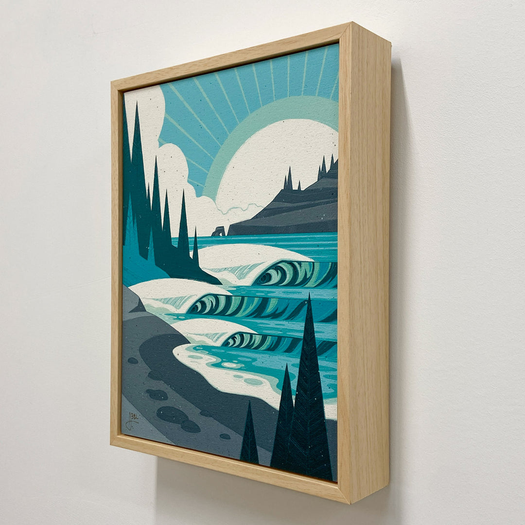 Sitka Moon - Framed Wood Print